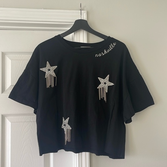NWT Nashville Starstruck One Size Cropped T-Shirt - Picture 1 of 4
